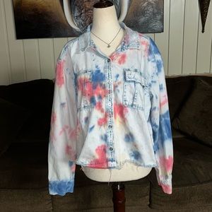 Arizona • Women • Tie Dye • Multi-Colors •  Denim • Size X-Large • Jacket